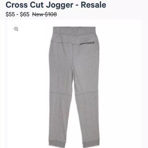 Lululemon Mens Cross Cut Jogger Pants 30” Heathered Gray Size Medium Great